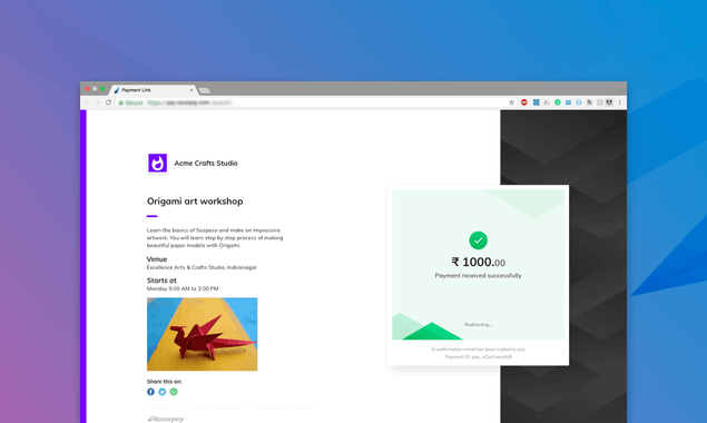 Razorpay Payment Pages