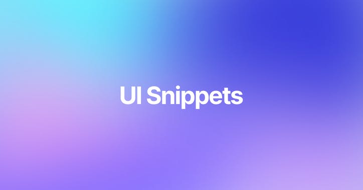 UI Snippets
