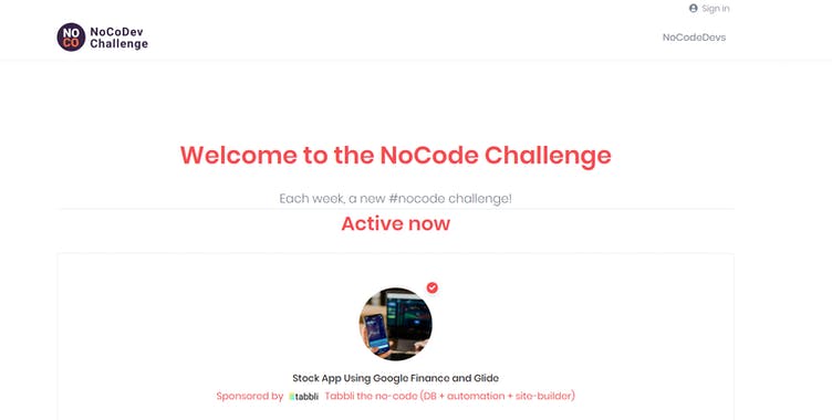 No Code Challenges