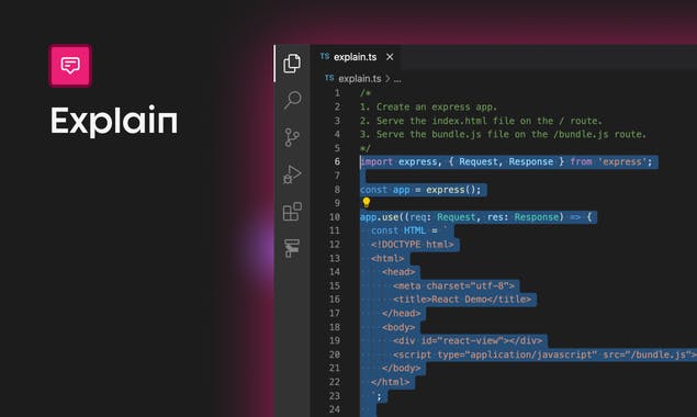 Explain Code in VS Code