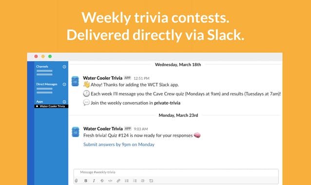 Water Cooler Trivia for Slack