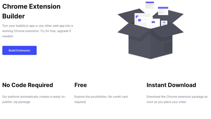 NoCode Chrome Extensions Builder