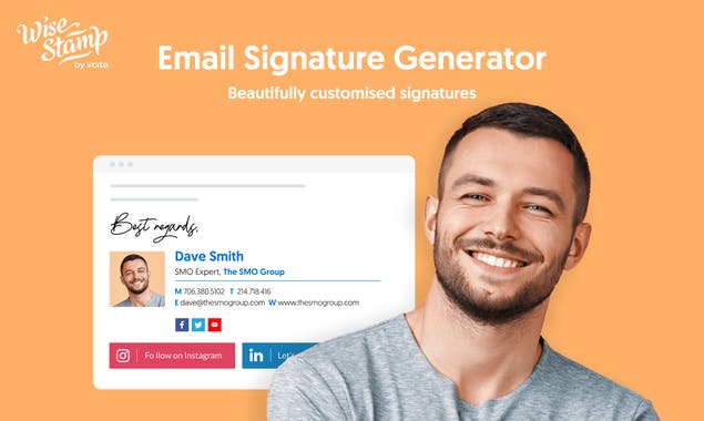 WiseStamp Email Signature Generator