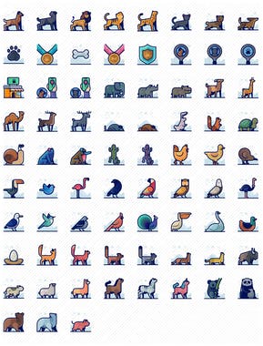 1000 Detailed Creative Icons