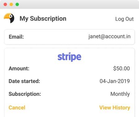 Bill for Stripe