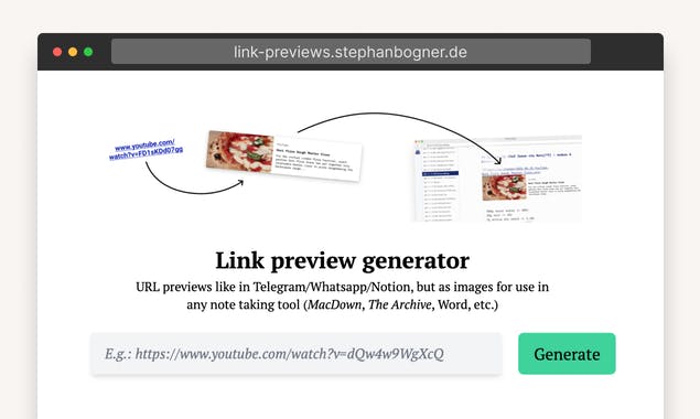 Link Preview Generator